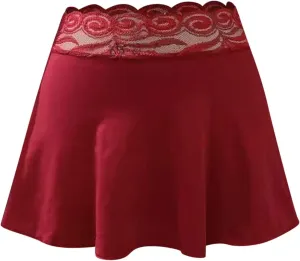 babydoll lingerie for women Mini Pleated Skirts for Women Mini Plaid Skirt Short Skirts a Line Skater Skirt for Lingerie Schoolgirl corset lingerie, Medium, Zmc-red