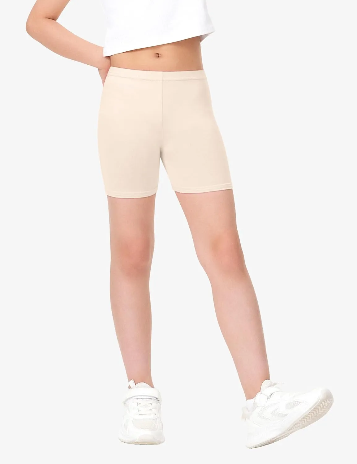 BOOPH Girls Dance Shorts Breathable Bike Shorts for Sports Play Underdress 2-10Y