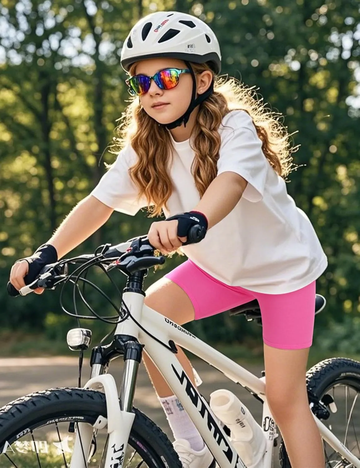 BOOPH Girls Dance Shorts Breathable Bike Shorts for Sports Play Underdress 2-10Y