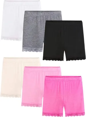 BOOPH Lace Bike Short Girls Dance Undershorts Underwear for Play or Underdress