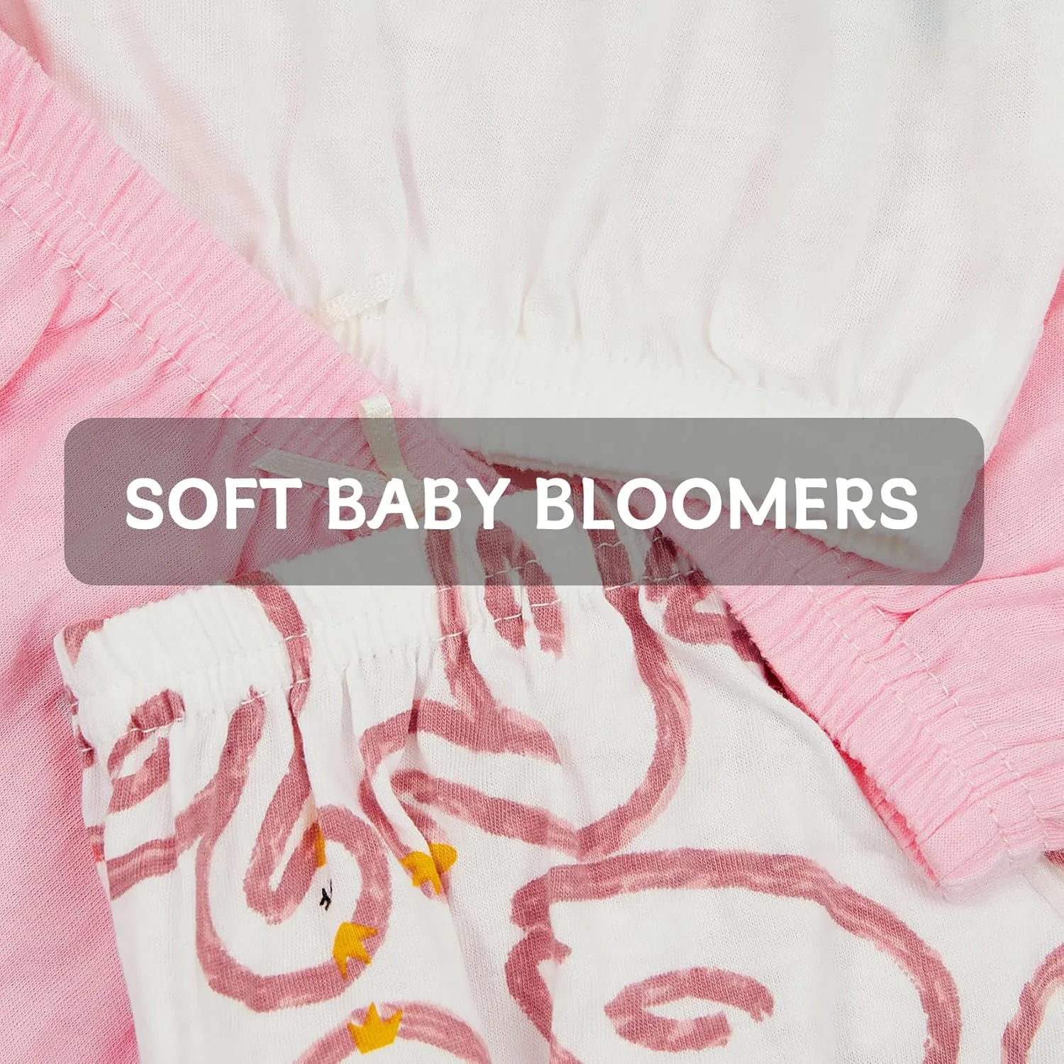 Durio 4Pcs Diaper Covers for Girls Baby Bloomers for Toddler Girls Ruffle Cute Cotton Baby Girl Shorts Toddler Girl Bloomers