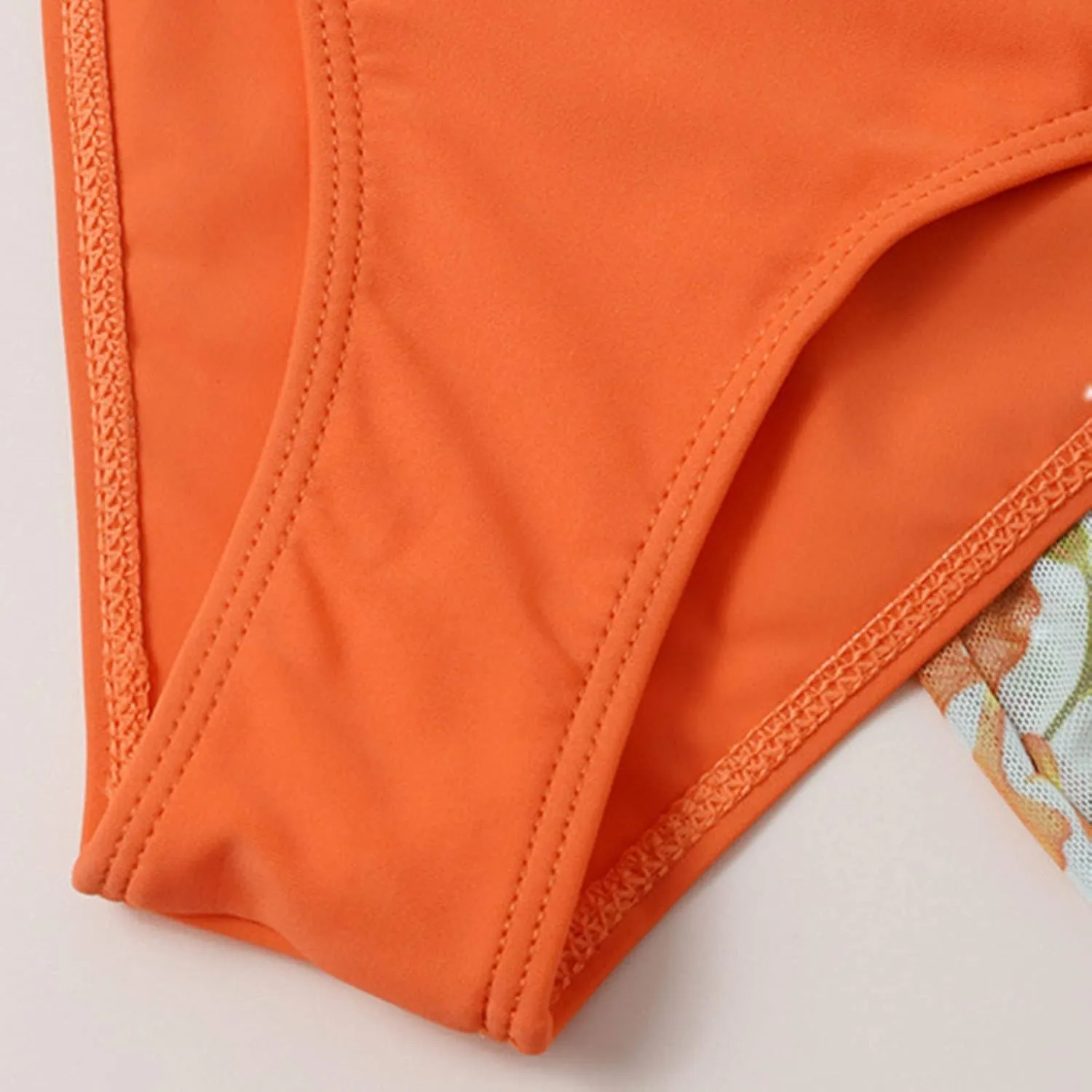 Girls Swimsuit 3 Piece Tropical Print Bikini Set Modest Swim Skirt String Bikini Swimsuit Bathing Suit Tops Swimwear