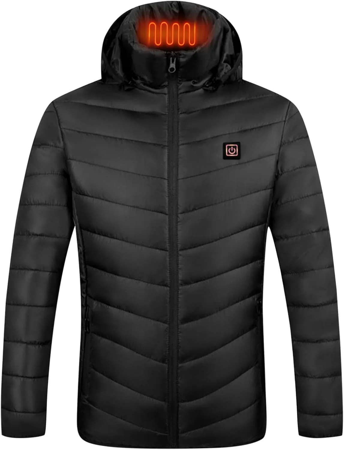 Heated Jacket for Men Multi Heated Zones Women 2024 Winter Outdoor Soft Shell Electric Heating Hooded Windproof Coat
