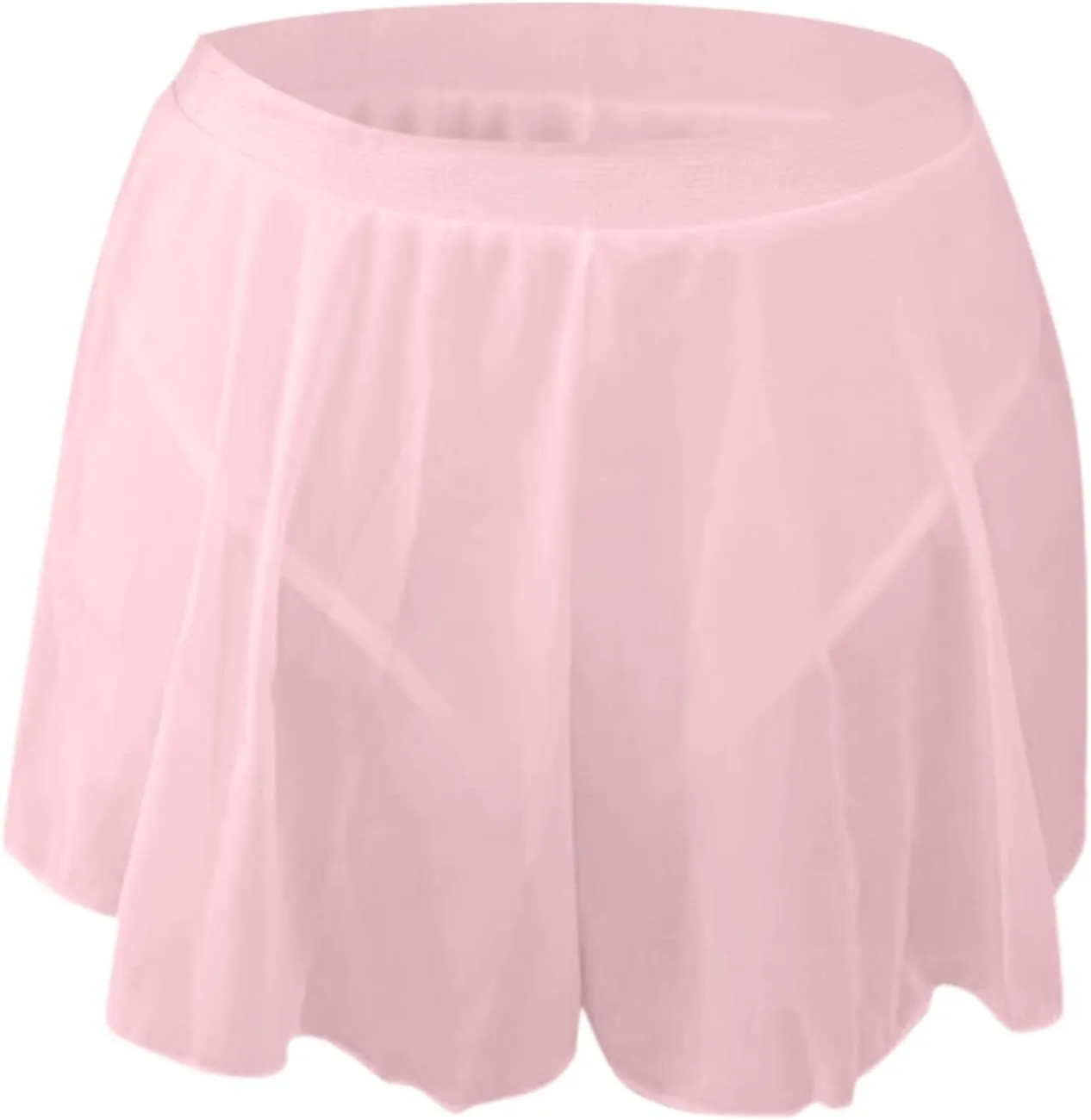 High Waisted Shorts Mini Pleated Skirts Womens Sexy Ruffled Flowy Pole Dance Skirt Culottes Hot Pants Lingerie Skirts