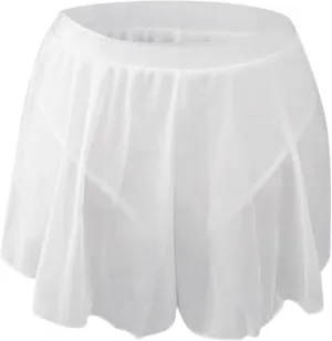 High Waisted Shorts Mini Pleated Skirts Womens Sexy Ruffled Flowy Pole Dance Skirt Culottes Hot Pants Lingerie Skirts