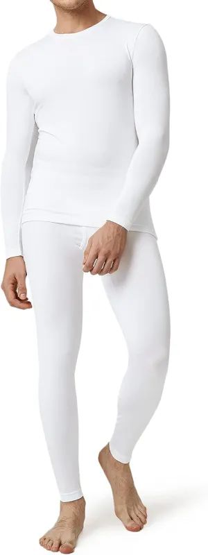 LAPASA Men's Thermal Underwear Set Soft Fleece Lined Long Johns Light/Mid/Heavy Weight Base Layer Top & Bottom M11/M24/M57