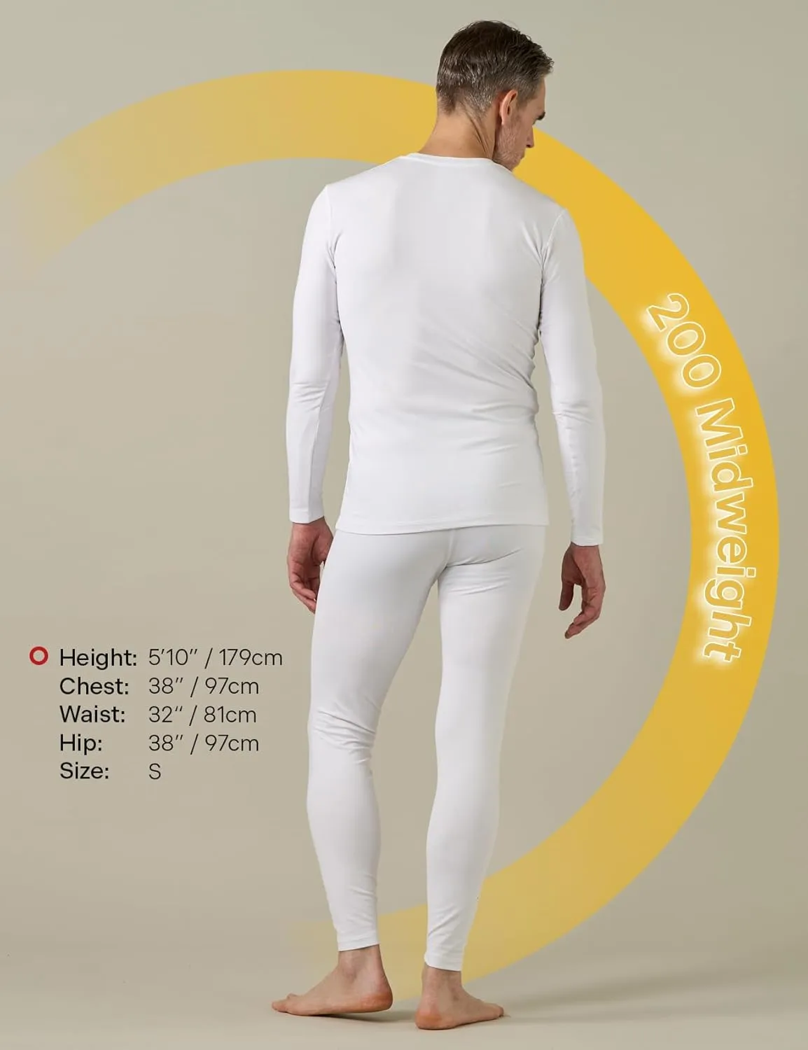LAPASA Men's Thermal Underwear Set Soft Fleece Lined Long Johns Light/Mid/Heavy Weight Base Layer Top & Bottom M11/M24/M57