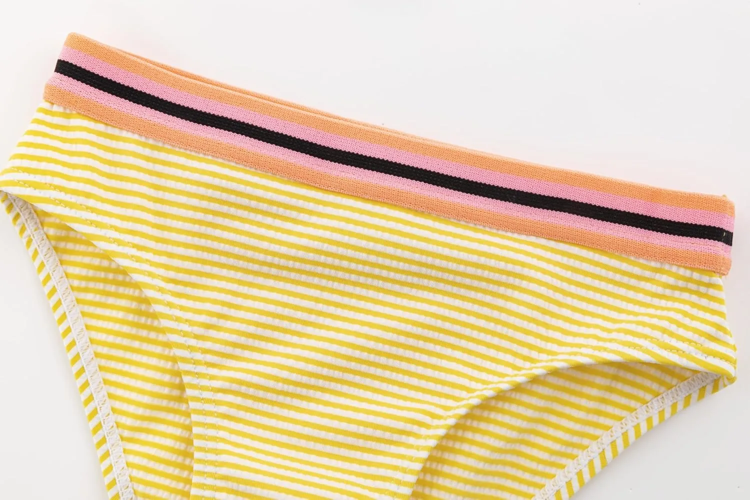 LIZENS Girls Two Piece Swimwear 2-12Years Stripe Print Bikini Set Beach Bathing Suit for Kids