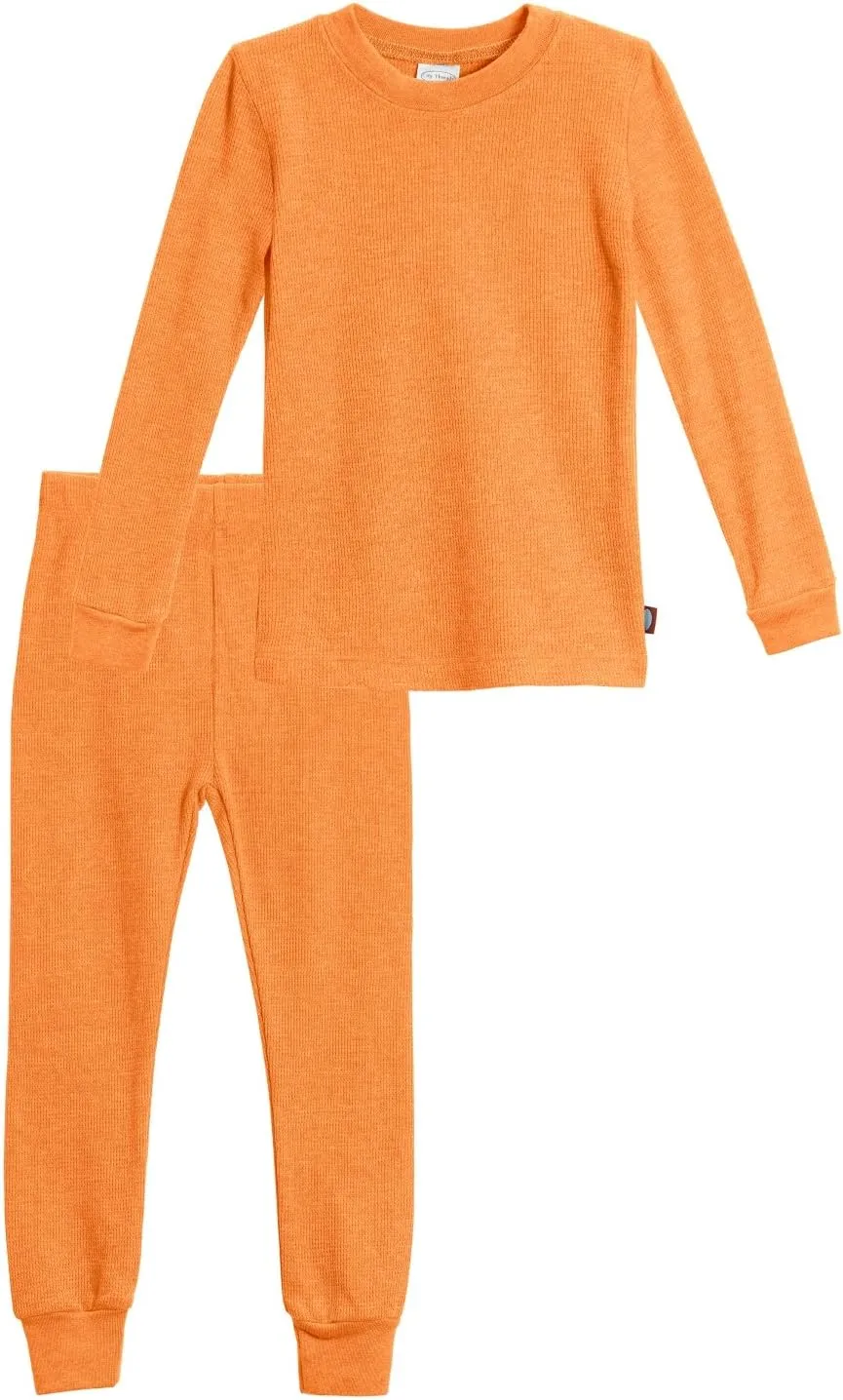 Made in USA Boys Thermal Cotton Underwear Set Long Soft Breathable Base Layer, SPD Sensory