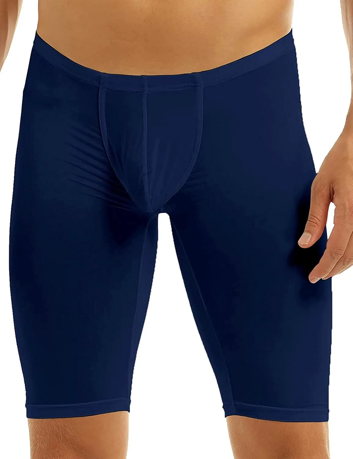Men's Compression Shorts Running Pants Quick Dry Yoga Capris Tights Active Underwear Training Gym Workout Baselayer