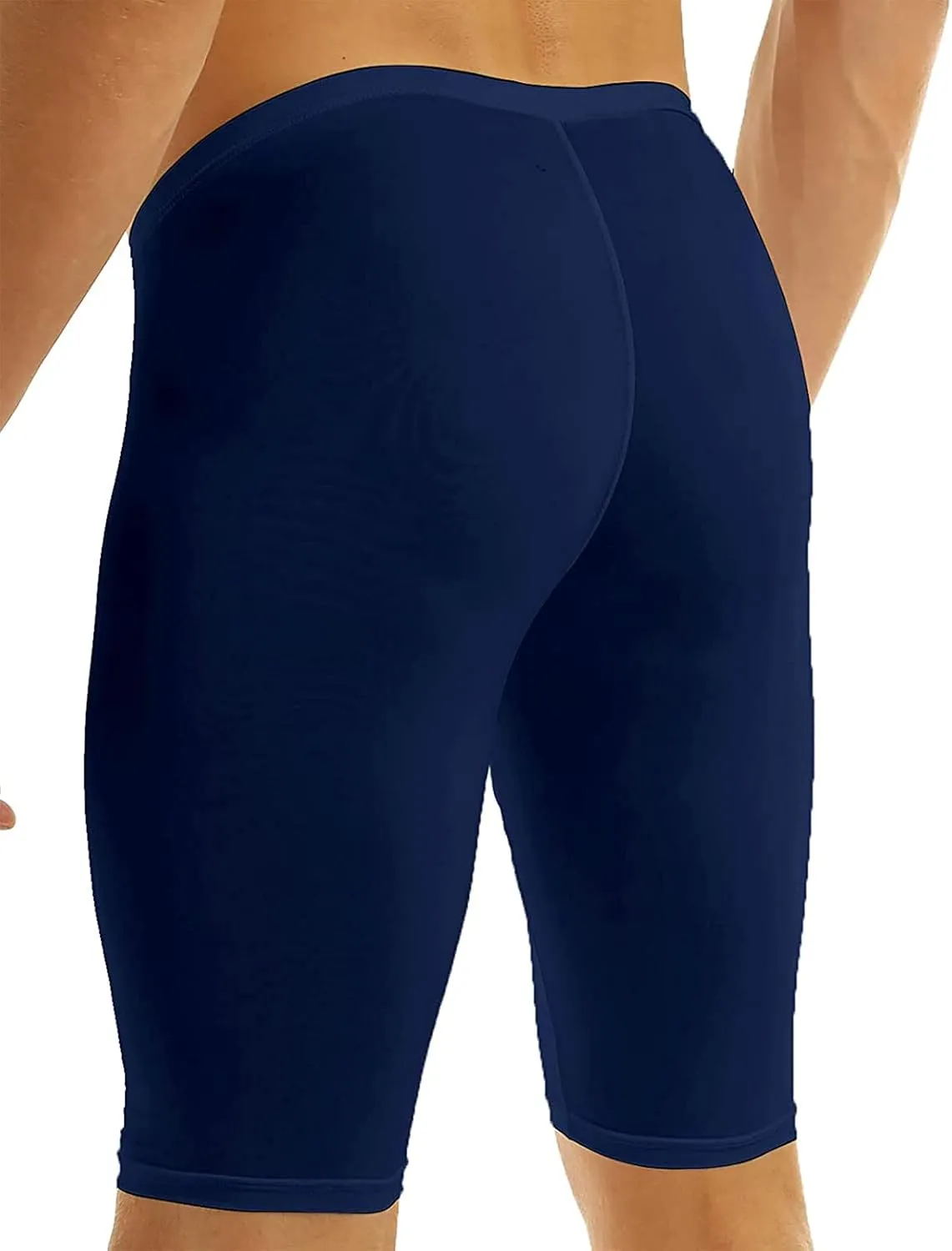 Men's Compression Shorts Running Pants Quick Dry Yoga Capris Tights Active Underwear Training Gym Workout Baselayer