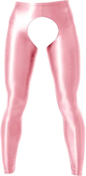 Men's Stretch Ice Silk Underwear Base Layer Legging Tights Mesh Long Johns Pants