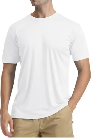 Mens Swim Shirts Short Sleeve Tops UV Sun Protection UPF 50  Fishing Rash Guard Running Outdoor Gym Workout Sun Shirt
