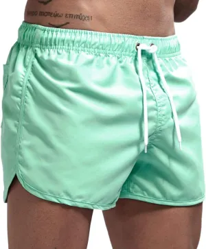 Mens Swim Trunks Shorts Casual Lightweight Drawstring Short Swim Trunks for Men Bathing Suit Boardshorts Mens Boys