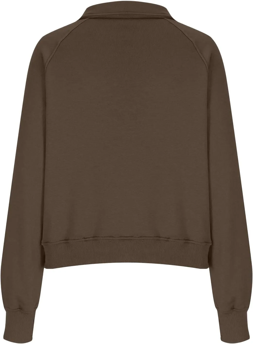 Oversized Sweatshirt for Women Trendy Long Sleeve Fleece Half Zip Pullover Preppy Fall Cropped Sweatshirt Thumb Hole