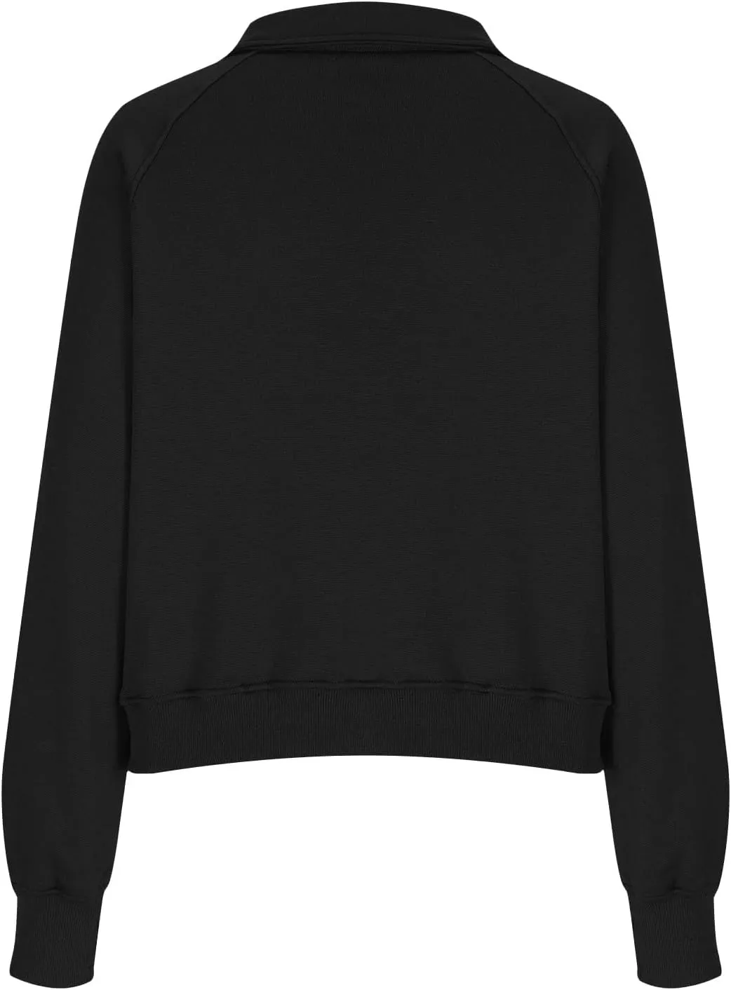 Oversized Sweatshirt for Women Trendy Long Sleeve Fleece Half Zip Pullover Preppy Fall Cropped Sweatshirt Thumb Hole