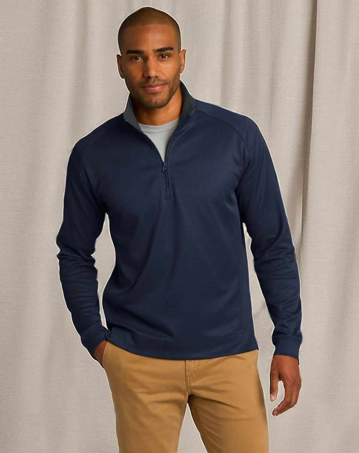 Port Authority Vertical Texture 1/4-Zip Pullover