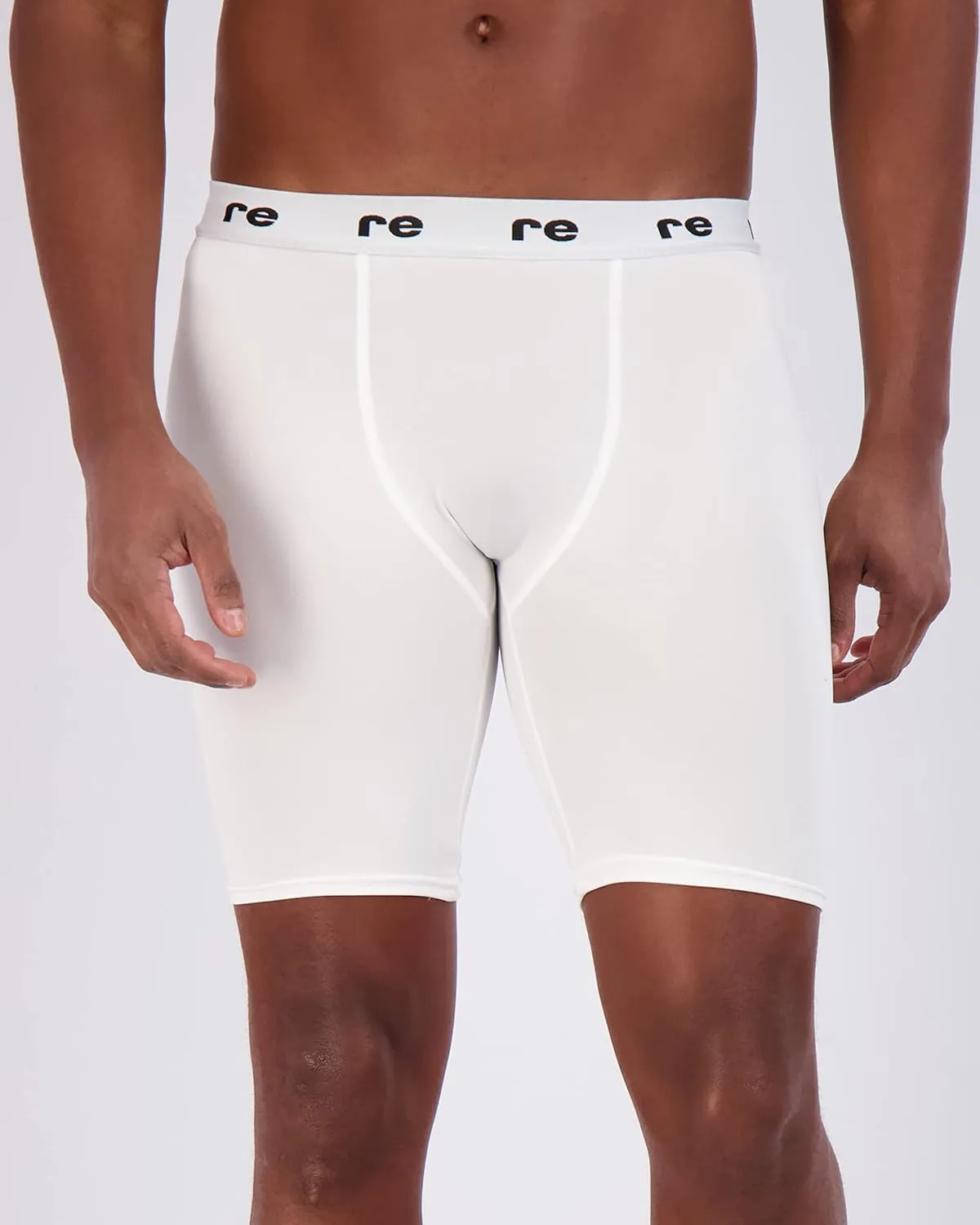 Real Essentials 5 Pack: Mens Compression Shorts - Quick Dry Performance Active Underwear (Available in Big & Tall)