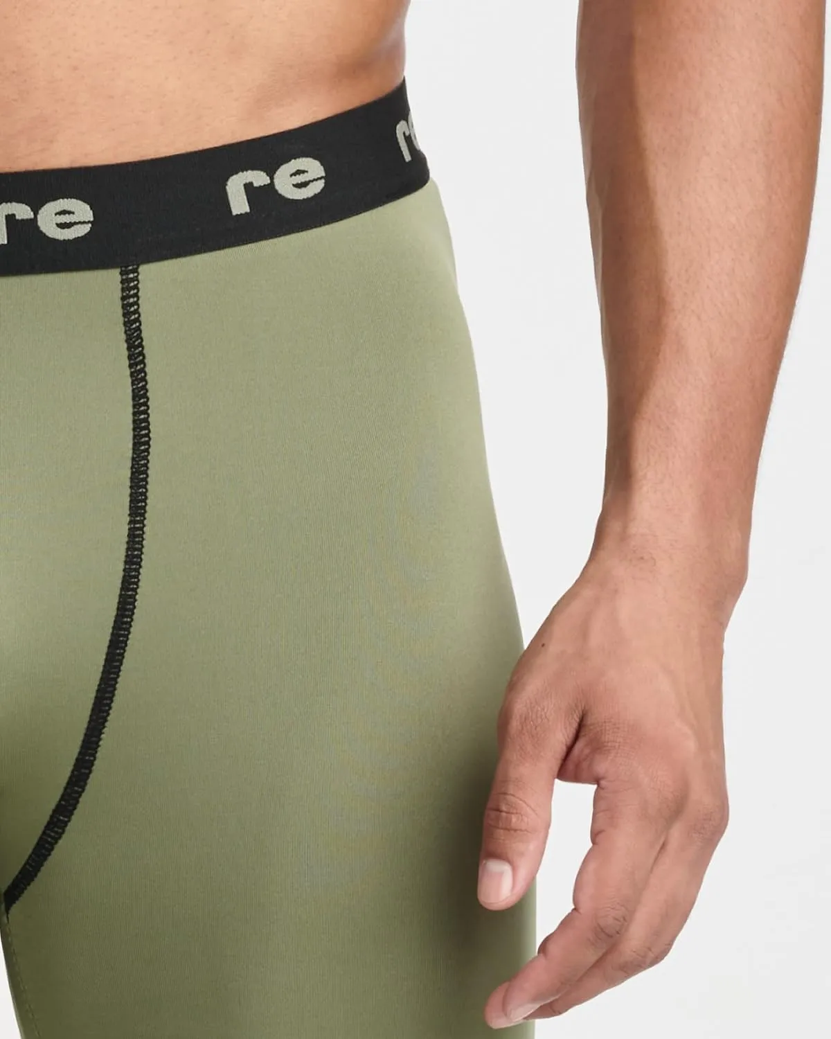 Real Essentials 5 Pack: Mens Compression Shorts - Quick Dry Performance Active Underwear (Available in Big & Tall)