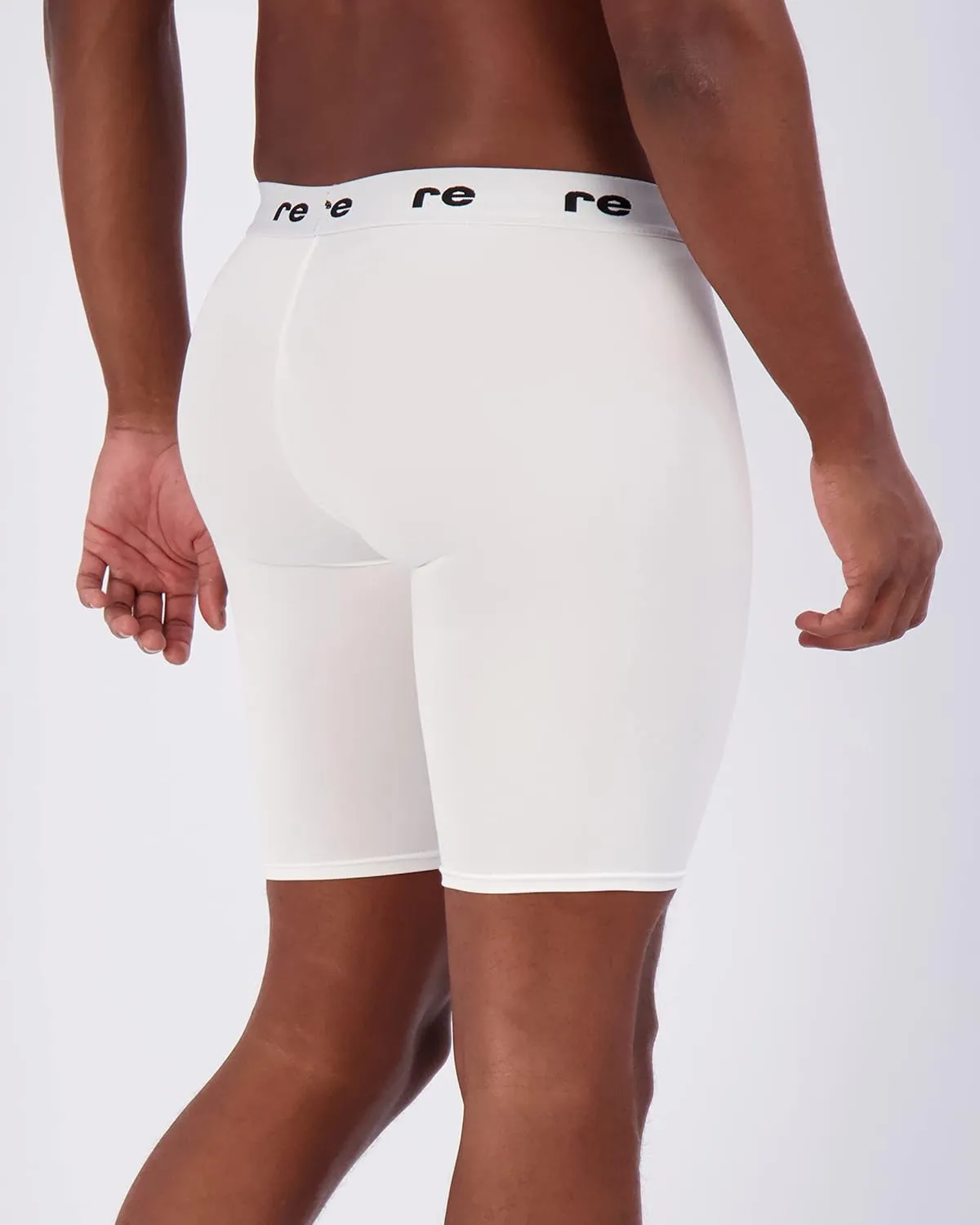 Real Essentials 5 Pack: Mens Compression Shorts - Quick Dry Performance Active Underwear (Available in Big & Tall)