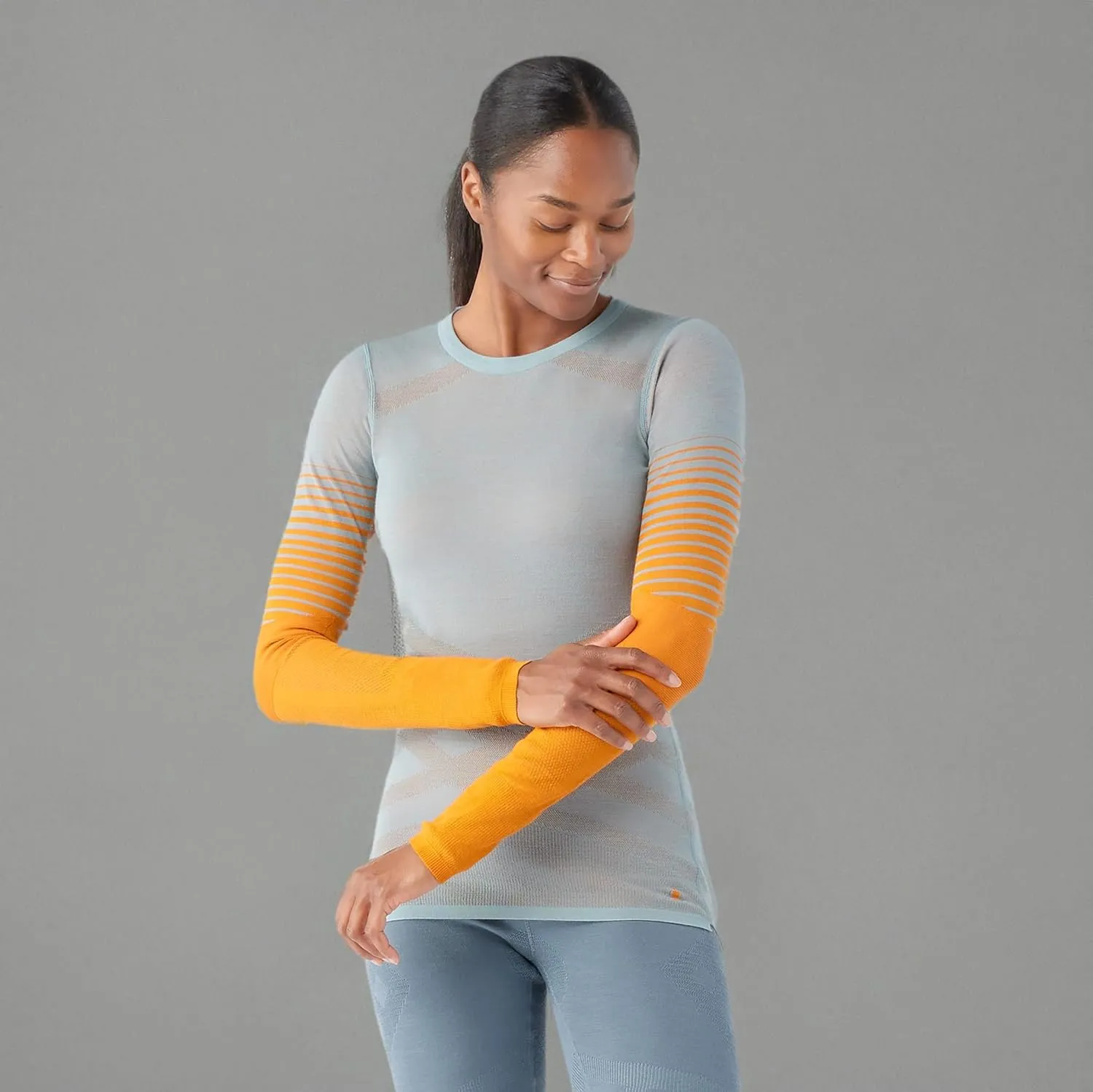 Smartwool Women's Intraknit Thermal Merino Base Layer Pattern Crew