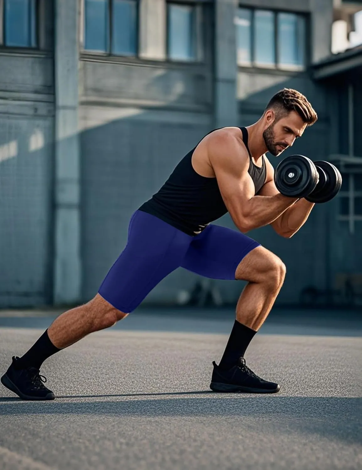 SPVISE Compression Shorts Men Spandex Running Workout Athletic Shorts Cooling Performance Underwear Shorts with Zipper Pocket