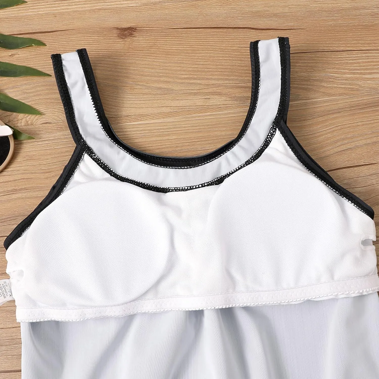 Tankini Swimsuits for Women,2024 Summer Two Piece Bathing Suits Trendy Print Sling Swim Tank Top with Boys Shorts