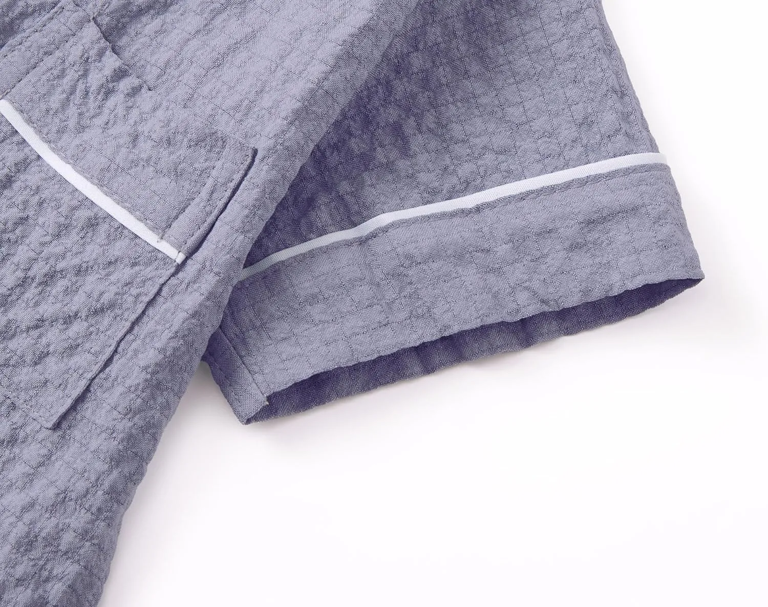 Topgal Toddler Button-Down Textured Crinkle Style Pajamas for Unisex Kids 2PC Set Short Sleeve Lovely PJS Size 2T-5T