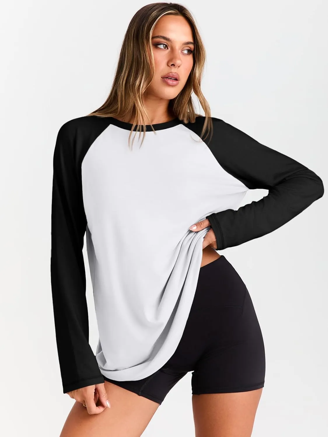 Trendy Queen Women Oversized Long Sleeve Shirt 2025 Summer Casual Basics Top Loose Fit Tee Fashion Cute Clothes