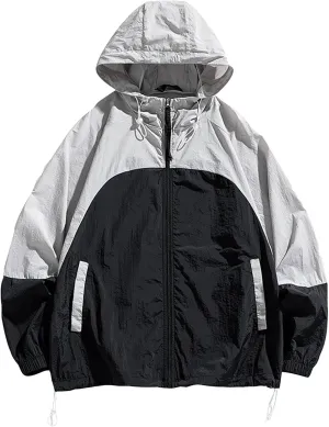 UPF 50  Full Zip Up Sun Protection Hoodie Men Women Long Sleeve Lightweight Jacket UV Shirts Hiking Fishing Raincoat