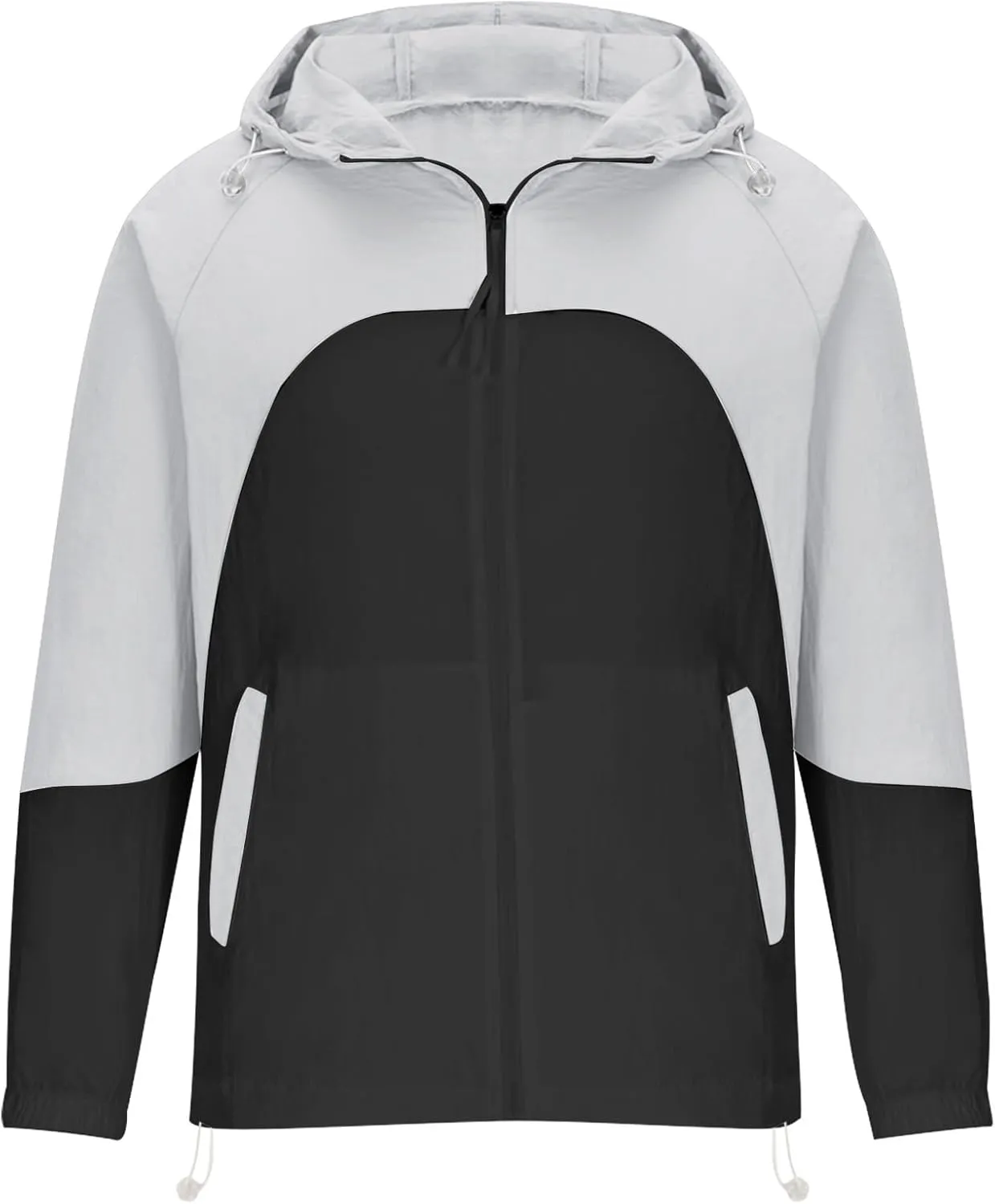UPF 50  Full Zip Up Sun Protection Hoodie Men Women Long Sleeve Lightweight Jacket UV Shirts Hiking Fishing Raincoat