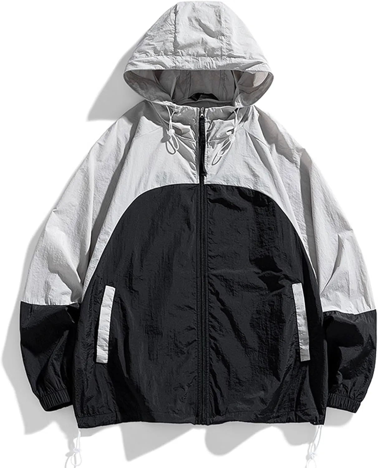 UPF 50  Full Zip Up Sun Protection Hoodie Men Women Long Sleeve Lightweight Jacket UV Shirts Hiking Fishing Raincoat