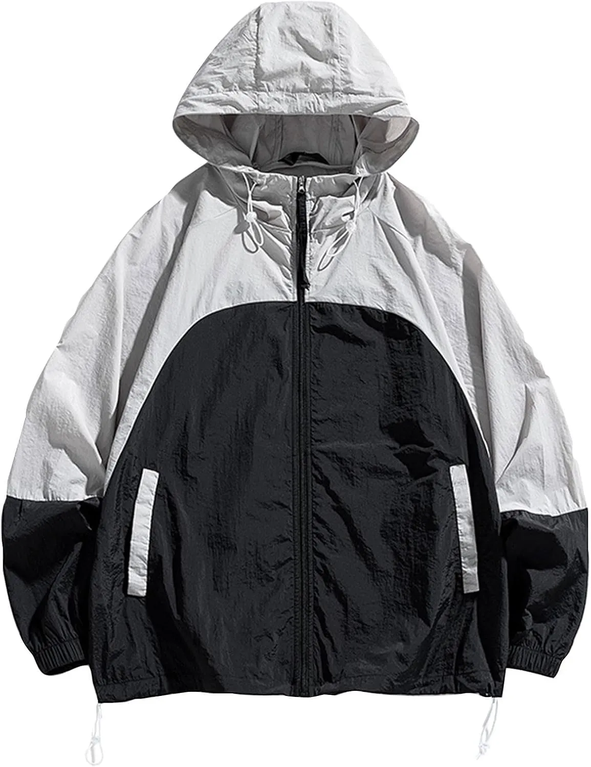 UPF 50  Full Zip Up Sun Protection Hoodie Men Women Long Sleeve Lightweight Jacket UV Shirts Hiking Fishing Raincoat