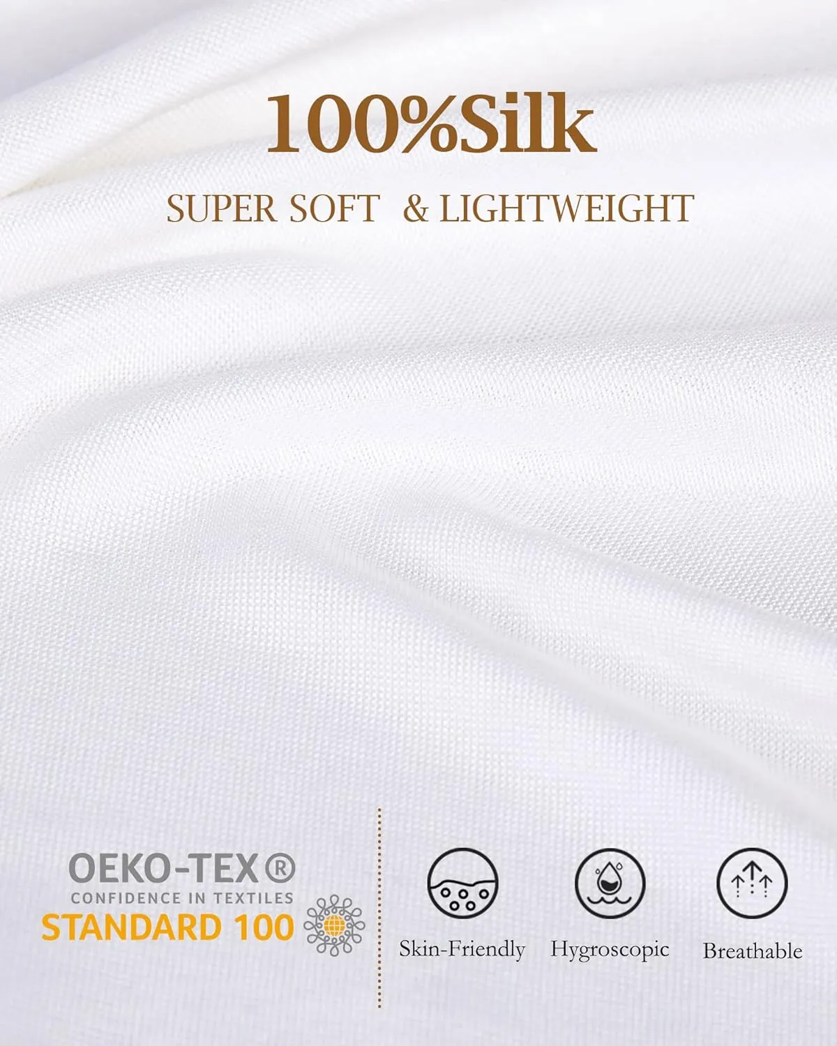 Viamulion Women's 100% Silk Thermal Underwear Top, Long Sleeve Base Layer