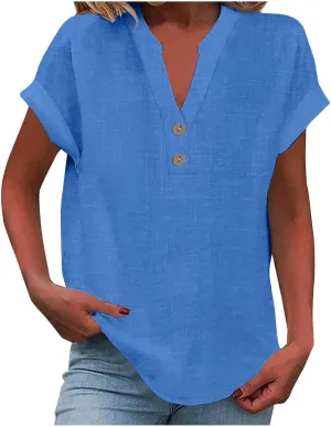 Women Linen Shirts Summer Linen Floral Print Long Sleeve T Shirts Casual Oversized Fashion Crew Neck Blouses