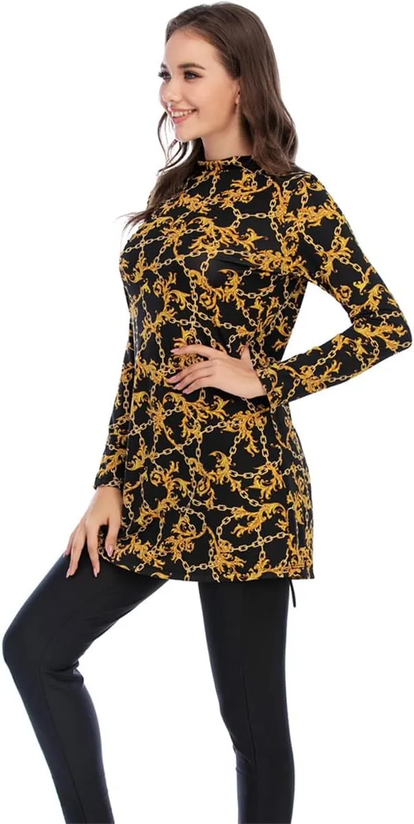 Women Muslim Burkini Swimsuits Modest Swimwear Islamic Long Sleeve Full Cover Hijab Dress Top Swim Pants Bathing Suit