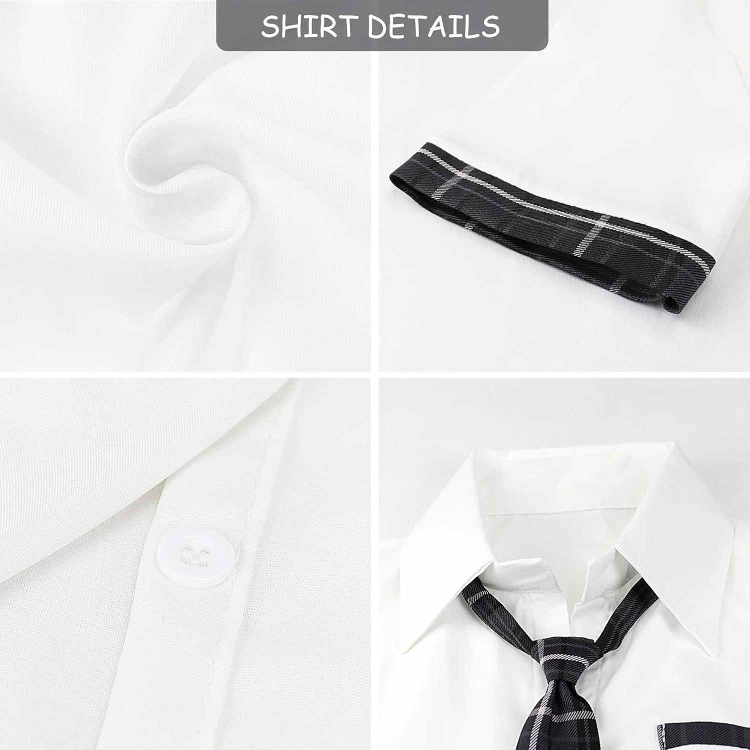Women School Girls Outfit Skirt Cosplay Sexy JK Student Costumes Tie Up Mini Pleated Skirt Ladies Sets