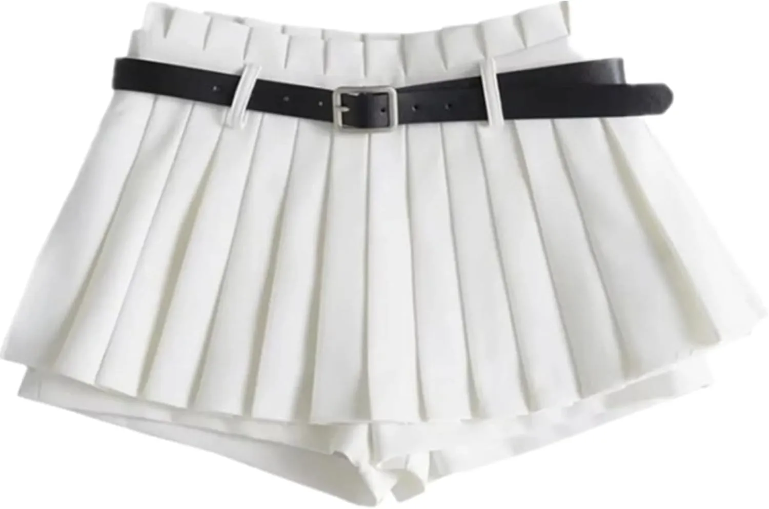Women Sexy Pleated Mini Skirt Lace Ruffle Solid Lingerie Short Skirts Mini Skirts With Shorts Sexy Gothic Mini Skirt