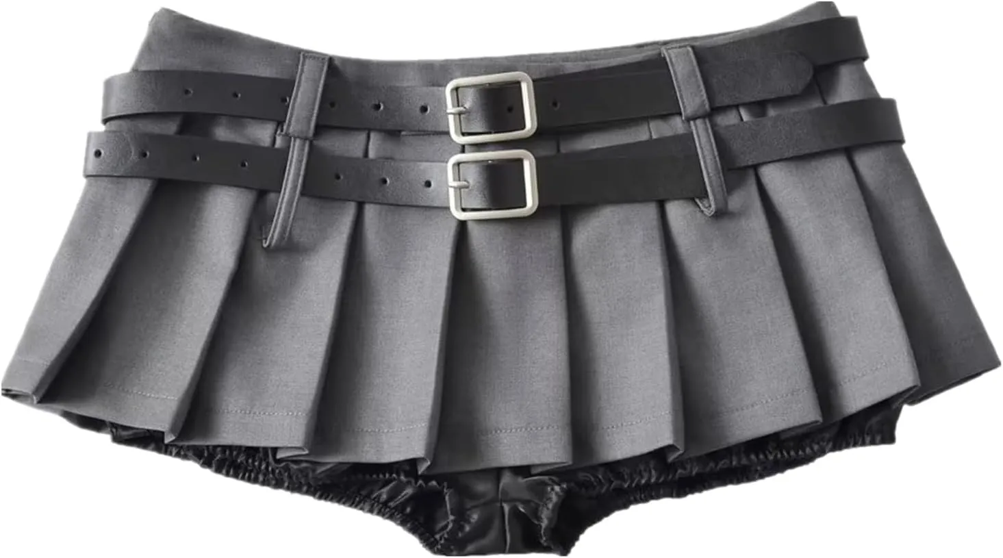 Women Sexy Pleated Mini Skirt Lace Ruffle Solid Lingerie Short Skirts Mini Skirts With Shorts Sexy Gothic Mini Skirt