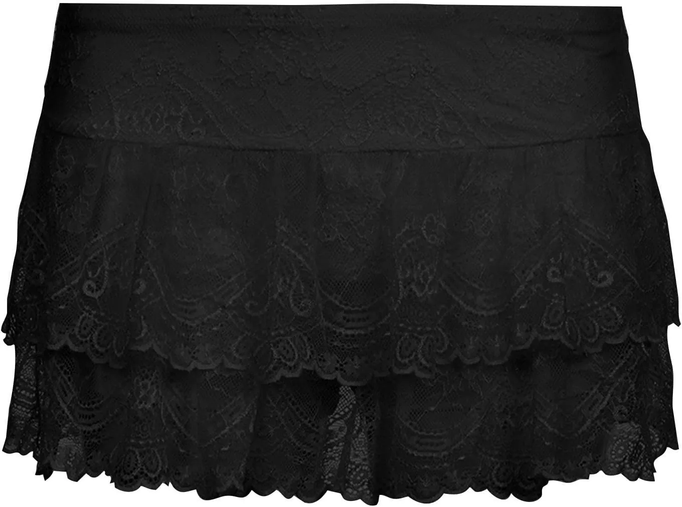 Women Sexy Role Play Pleated Mini Skirt Ruffle Lingerie for Schoolgirl, Sexy Lace A-line Skirt Lingerie Short Skirts