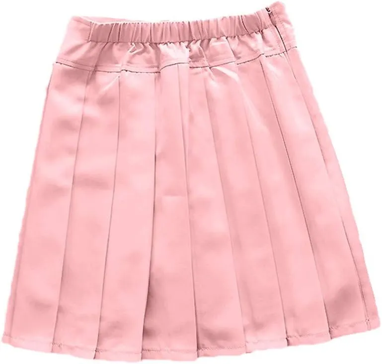 Women's High Waisted Pleated Mini Skirt A-line Shorts with Elastic Wide Waistband