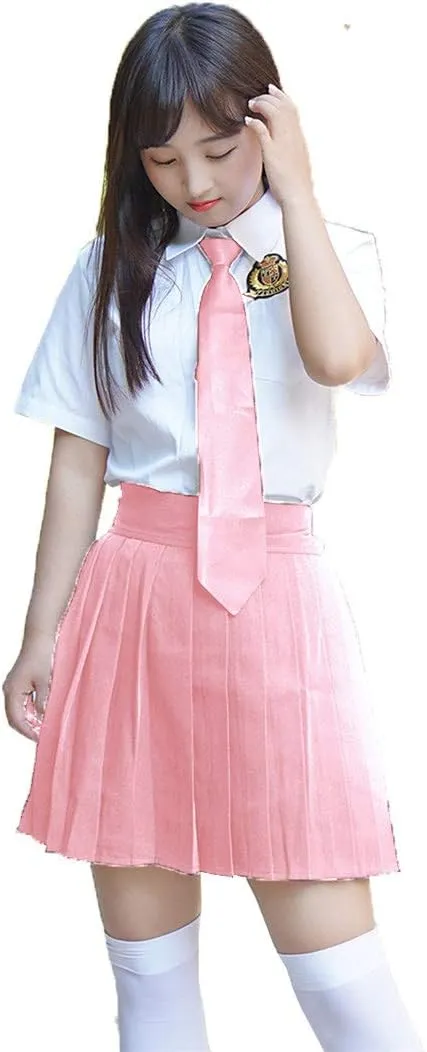 Women's High Waisted Pleated Mini Skirt A-line Shorts with Elastic Wide Waistband