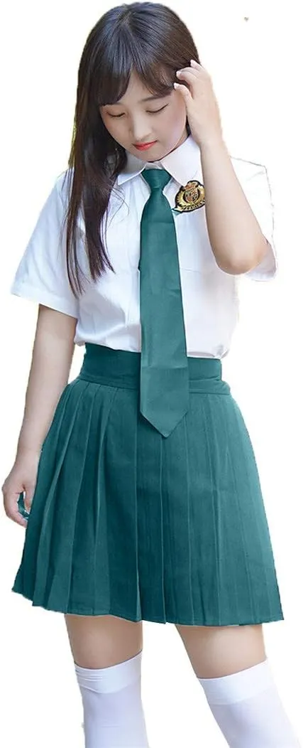 Women's High Waisted Pleated Mini Skirt A-line Shorts with Elastic Wide Waistband