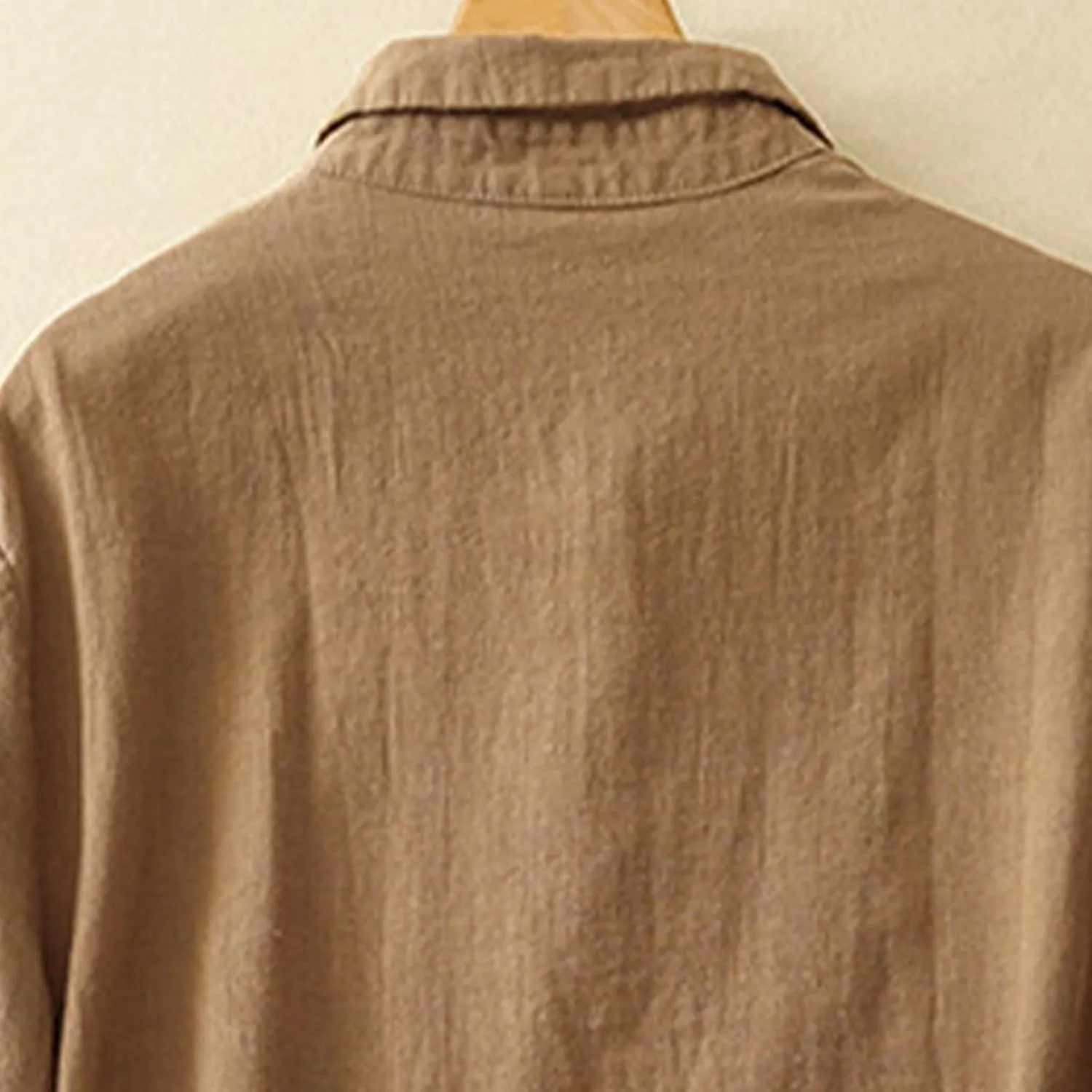 Womens Linen Shirts Summer Linen Bohemian Long Sleeve T-Shirts Casual Plus Size Lightweight Round Neck Tshirts