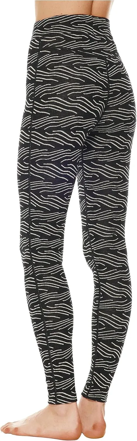 Women's Merino Wool Base Layer John Set Half Zip Top and Bottom Thermal Underwear