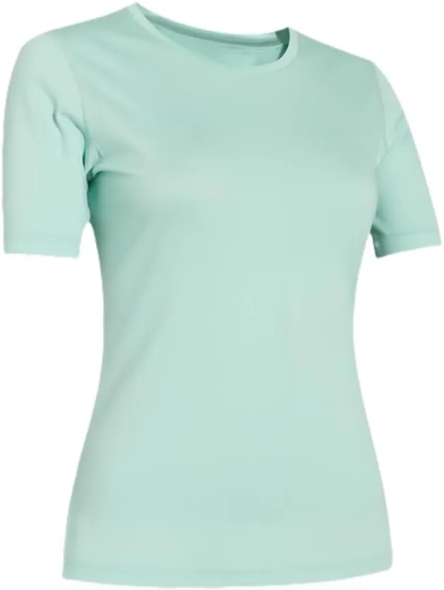 Women’s Merino Wool Short Sleeve T Shirt Lightweight Base Layer Tee Resistance Tops