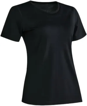 Women’s Merino Wool Short Sleeve T Shirt Lightweight Base Layer Tee Resistance Tops