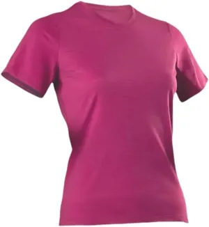 Women’s Merino Wool Short Sleeve T Shirt Lightweight Base Layer Tee Resistance Tops
