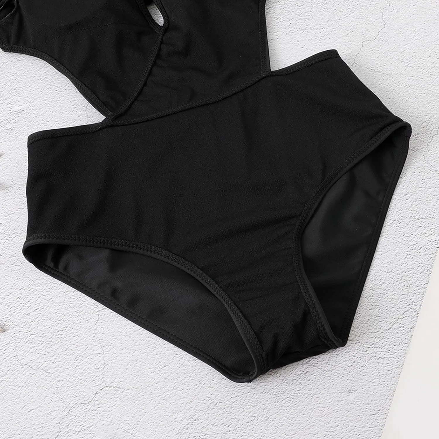 Women's One Piece Swimsuit Padded Sexy V Neck Swim Suits Modest Tummy Control Bathing Suits Backless Bikini